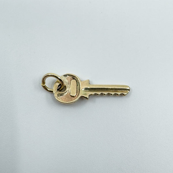 Vintage 9ct Gold Key Pendant / Charm 375