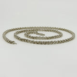 Chunky Vintage Sterling Silver 28.5” Rolo Links Chain / Necklace 925
