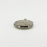 Vintage Sterling Silver Oval Floral Engraved Locket 925 (Birm 1975)