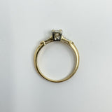 Vintage 14ct Gold 0.25ct Diamond Solitaire Ring 585 Size M 1/2