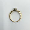 Vintage 14ct Gold 0.25ct Diamond Solitaire Ring 585 Size M 1/2