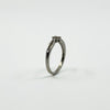 9ct White Gold Diamond Engagment Ring 375 Size L