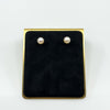 Vintage 9ct Gold 7.7mm Cultured Pearl Stud Earrings 375