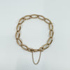 Vintage 9ct Rose Gold Oval Links 8” Bracelet 375 (Birmingham 1945)