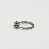 Vintage 18ct White Gold 0.82ct Diamond 5 Stone Ring 750 Size M
