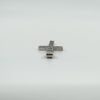 9ct White Gold 0.60ct CZ Christian Cross Pendant / Charm 375