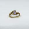 Vintage 9ct Gold 1.75ct Diamond & Amethyst Ring 375 Size R 2004