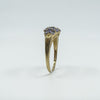 9ct Gold Tanzanite Cluster Ring Size V (Birmingham 2006) 