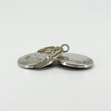 Vintage Sterling Silver Articulated Round Foliate Engraved Locket 925 Birm 1994