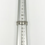 Chunky Wide 6.8mm Platinum Diamond Full Eternity Band / Ring 950 Size O (2007)