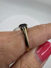 Chunky Vintage 9ct Gold 2.65ct Amethyst 5 Stone Ring Size Q 
