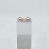 Vintage 9ct Gold 7.7mm Cultured Pearl Stud Earrings 375