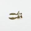 Vintage 9ct Gold Celestial Moon & Star Dangle Drop Earrings 375
