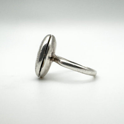 Vintage Secret Locket Ring in Sterling Silver 925 Size N - O