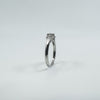 18ct White Gold 0.50ct Diamond Princess Trilogy Ring Size L