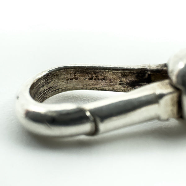 Vintage Chunky Sterling Silver Stars & Bars 8.5” Bracelet 925 Heavy 33g