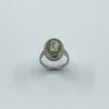 Vintage Sterling Silver Wedgewood Green Jasper Ware Cameo Ring 925 Size N - O
