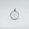 Antique 9ct Rose Gold Small Double Sided Glass Locket (Chester 1900)