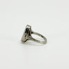 Vintage Sterling Silver Engraved Secret Locket Ring 925 Size P