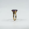 Vintage 14ct Gold 8.50ct Colour Change Purple Sapphire Size J - K