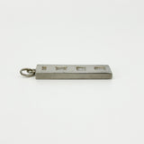 Large Chunky Vintage Sterling Silver Ingot Pendant 925 (Birm 1978)