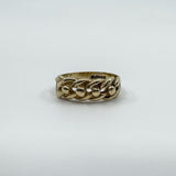 Vintage 9ct Gold Single Row Keeper Ring 375 Size L (London 1979)