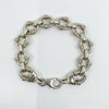 Chunky Oval Hoops & Links 7.5” Bracelet 925 28g