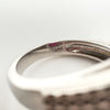 New 4ct Ruby Toi Et Moi Ring in Sterling Silver Size N