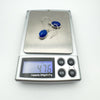 Chunky Lapis Lazuli Oval Drop Earrings on Shepherd Hooks in Sterling Silver 925