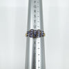 9ct Gold Tanzanite Cluster Ring Size V (Birmingham 2006) 