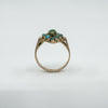 Antique 14ct Rose Gold Turquoise Heart Ring Size N