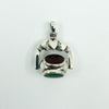 Sterling Silver Vintage Claddagh Spinning 3x Sided Fob / Pendant 925