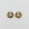 Vintage Chunky Twisted 9ct Gold Mesh Hoop Earrings 375