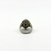Sterling Silver Natural Diamond Navette Cocktail Ring 925 Size N - O