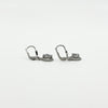9ct White Gold 2ct CZ Leverback Drop Earrings 375