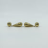 Chunky Vintage 9ct Gold Tear Drop Earrings 375 (Art Deco Style)