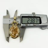 Large Vintage 1990 9ct Gold Double Sided Fob 375 by David Scott Walker