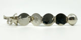 Vintage Sterling Silver Chunky Orb Photo Locket 925 