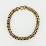 Vintage 9ct Rose Gold Roller Ball Faceted 7.5” Bracelet 375