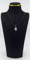 Vintage Sterling Silver Wedgewood Blue Jasper Ware Cameo Pendant 925 (1972)