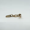 Large Vintage Antique 9ct Rose Gold T-Bar Pendant & Bolt Ring / Charm Connector