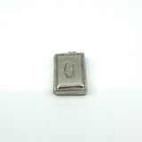 Chunky Vintage Sterling Silver Engraved Initail O Secret Locket Photo Book 925