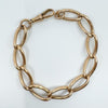 Antique 9ct Rose Gold Oval Links Bracelet