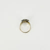 Vintage 18ct Gold & Platinum 0.45ct Diamond Trilogy Ring 750 Size K