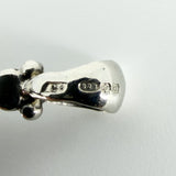 Chunky Vintage Sterling Silver Spinning 3x Sided Photo Locket Fob / Pendant 925
