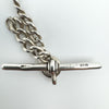Antique Albert Chain & T-Bar in Sterling Silver 925 ( Birm 1901 )