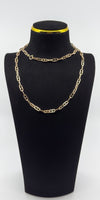 Vintage 9ct Rose Gold Mariner Link 32.5" Chain / Necklace 375 (1976) 21g