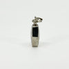 Chunky Sterling Silver Vintage Engraved Perfume / Poison Bottle Pendant 925
