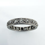 Antique Platinum Old Cut Diamond Full Eternity Band / Ring 950 Size J