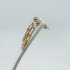 Vintage 9ct Gold Circles Drop Earrings 375